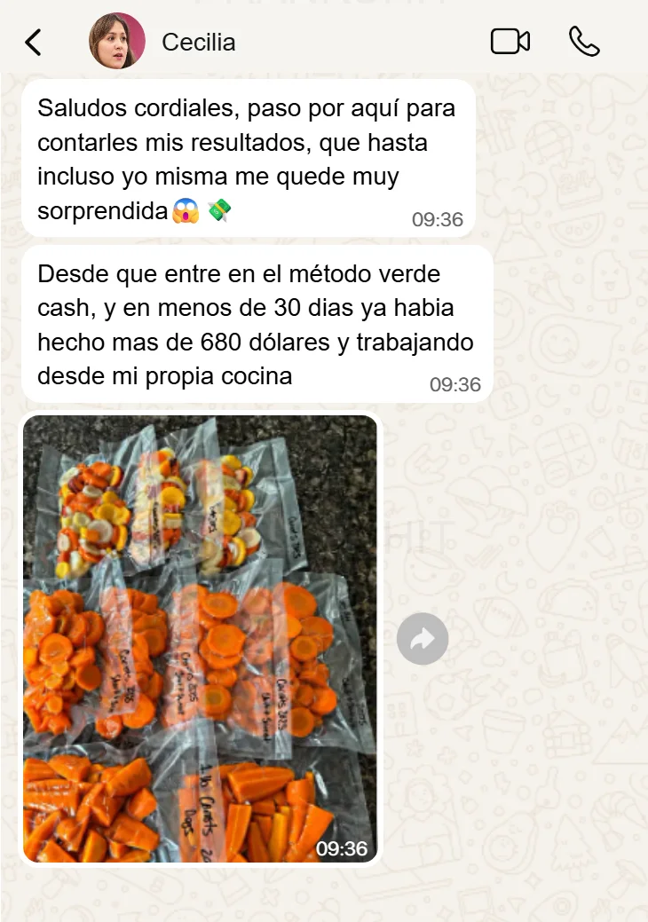 Testimonio de Cecilia por WhatsApp