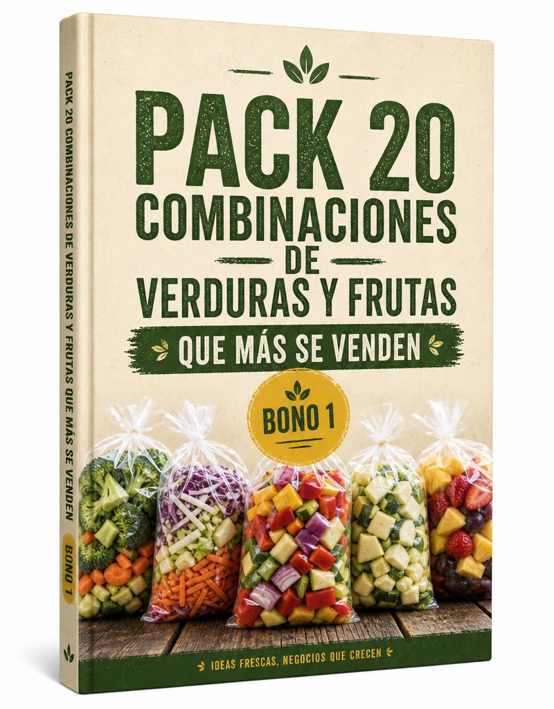 Pack 20 Combinaciones de Verduras y Frutas que Más se Venden
