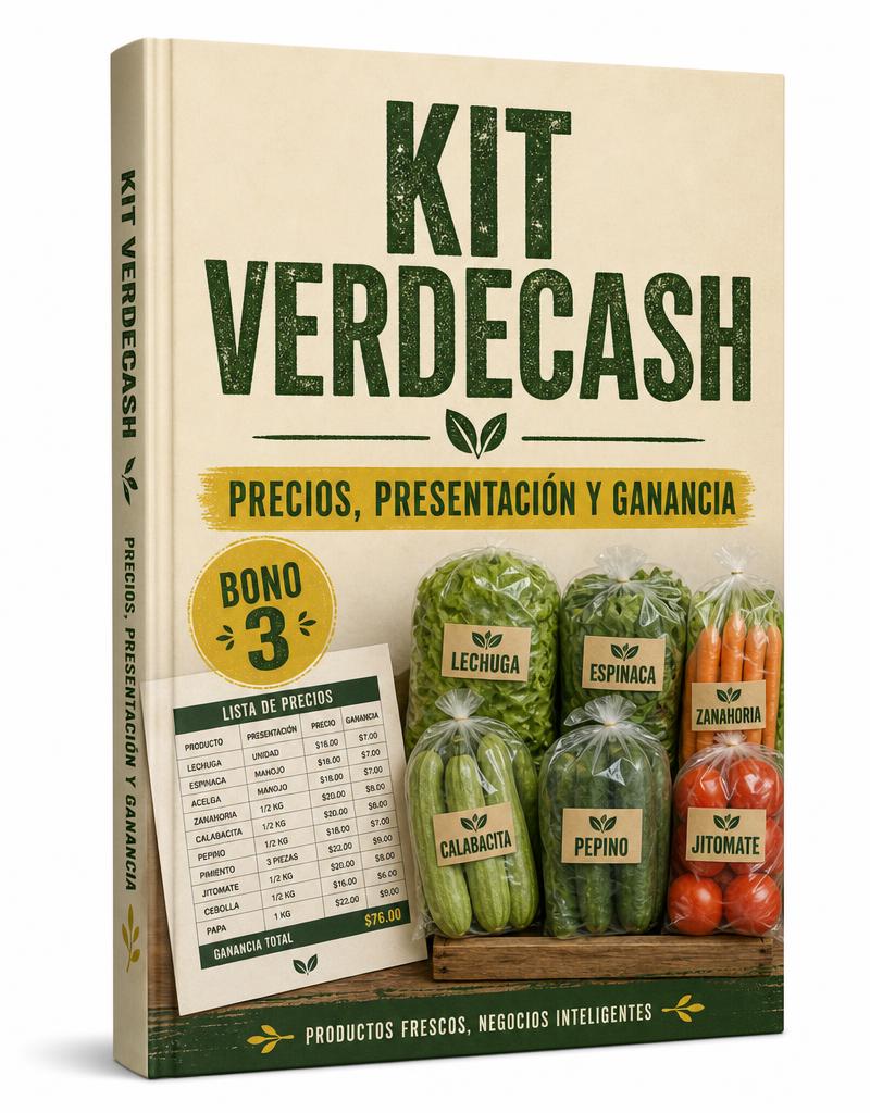 Kit VerdeCash: Precios, Presentación y Ganancia